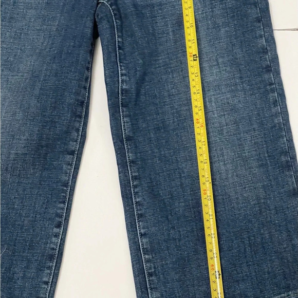 NYMJ Lift & Tuck Capri Blue Denim Jeans wide Leg sz 2 - Picture 6 of 6